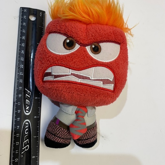 Disney Pixar  7” Soft Sculpture Plush - Inside Out - ANGER - Funko - Picture 6 of 6